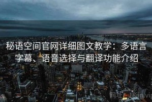 秘语空间官网详细图文教学：多语言字幕、语音选择与翻译功能介绍