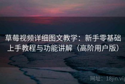 草莓视频详细图文教学：新手零基础上手教程与功能讲解（高阶用户版）