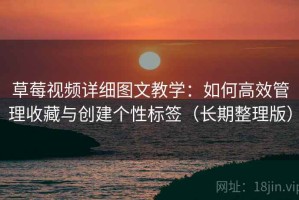 草莓视频详细图文教学：如何高效管理收藏与创建个性标签（长期整理版）