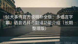 91大事件官方说明补全版：多语言字幕、语音选择与翻译功能介绍（长期整理版）