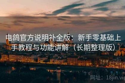 电鸽官方说明补全版：新手零基础上手教程与功能讲解（长期整理版）