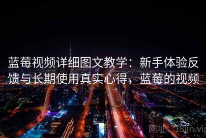 蓝莓视频详细图文教学：新手体验反馈与长期使用真实心得，蓝莓的视频