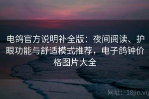 电鸽官方说明补全版：夜间阅读、护眼功能与舒适模式推荐，电子鸽钟价格图片大全
