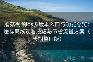 蘑菇视频ios多版本入口与功能总览：缓存离线观看技巧与节省流量方案（长期整理版）