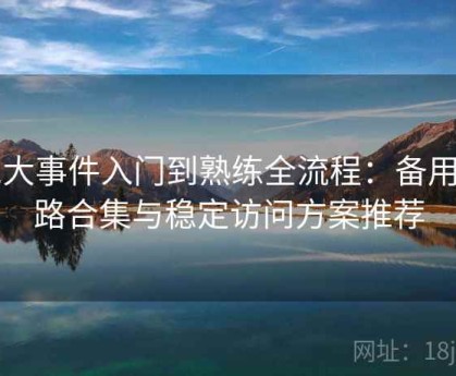 91大事件入门到熟练全流程：备用线路合集与稳定访问方案推荐