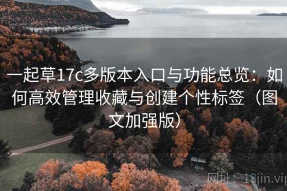 一起草17c多版本入口与功能总览：如何高效管理收藏与创建个性标签（图文加强版）