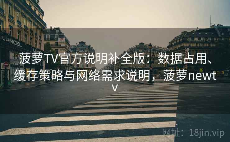 菠萝TV官方说明补全版：数据占用、缓存策略与网络需求说明，菠萝newtv