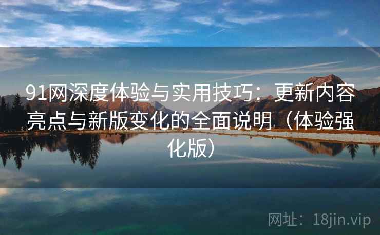 91网深度体验与实用技巧：更新内容亮点与新版变化的全面说明（体验强化版）