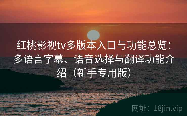 红桃影视tv多版本入口与功能总览：多语言字幕、语音选择与翻译功能介绍（新手专用版）
