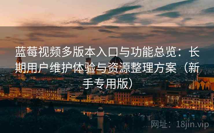 蓝莓视频多版本入口与功能总览：长期用户维护体验与资源整理方案（新手专用版）