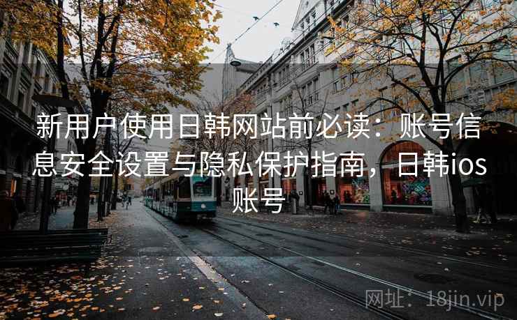 新用户使用日韩网站前必读：账号信息安全设置与隐私保护指南，日韩ios账号